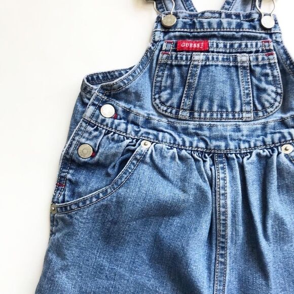 Vintage Baby Guess denim overalls 24 months - Picture 2 of 8